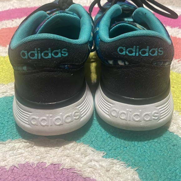 Adidas Womens Neo Lite Racer Running Shoes F99093 Blue Purple Black Size 8 1/2 - Picture 5 of 7